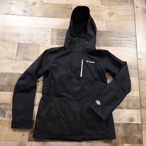 Columbia Bugaboo Tech Interchange SHELL Jacket Women’s M Black Waterproof